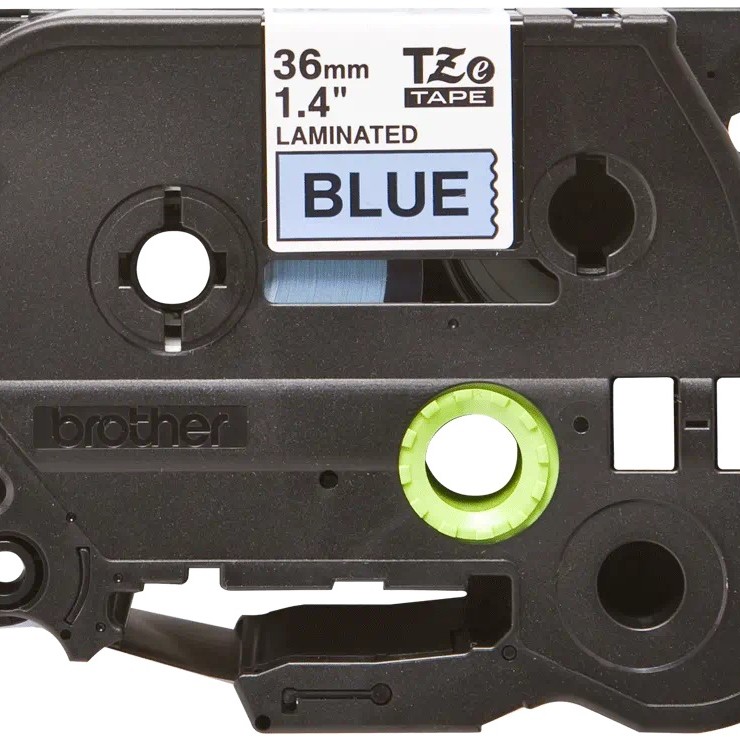 Banda laminata Original Brother Black on Blue, TZE561, pentru 530|550|3600|9200|9400|9500|9600|9700|9800|D800|E800|P900|P910|P950, 36mm, incl.TV 0 RON, 