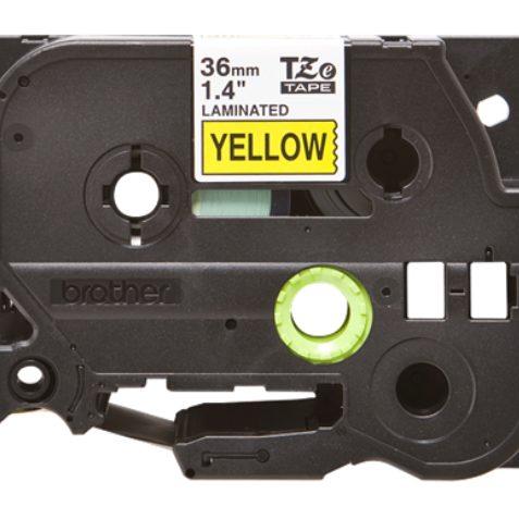 Banda laminata Original Brother Black on Yellow, TZE661, pentru 530|550|3600|9200|9400|9500|9600|9700|9800|D800|E800|P900|P910|P950, 36mm, incl.TV 0 RON, 