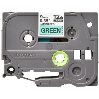 Banda laminata Original Brother Black on Green, TZE721, pentru E105|E110|H100|H101|H105|H110|H111|P300|128|200|1000|1010|1090|1100|1120|1130|1160|1170|1180|1190|1200|1230|1280|1290|6100|7100|ST1150, 9mm, incl.TV 0 RON, 