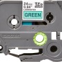 Banda laminata Original Brother Black on Green, TZE751, pentru D600|E500|E550|H500|P700|P710|P750|330|350|520|540|580|1400|1500|1600|1650|2200|2210|2300|2310|2400|2410|2430|2500|2600|2610|2700|2710|2730|2730|7500|7600, 24mm, incl.TV 0 RON, 