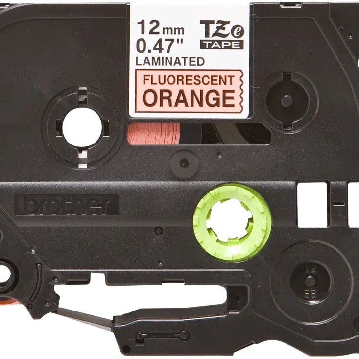 Banda laminata Original Brother Black on Orange fl., TZEB31, pentru E105|E110|H100|H101|H105|H110|H111|P300|128|200|1000|1010|1090|1100|1120|1130|1160|1170|1180|1190|1200|1230|1280|1290|6100|7100|ST1150, 12mm, incl.TV 0 RON, 