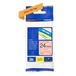 Banda laminata Original Brother Black on Orange fl., TZEB51, pentru D600|E500|E550|H500|P700|P710|P750|330|350|520|580|1400|1500|1600|1650|2200|2300|2310|2400|2430|2500|2600|2610|2700|2710|2730|2730|7500|7600, 24mm, incl.TV 0 RON, 