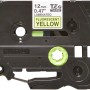 Banda laminata Original Brother Black on Yellow fl., TZEC31, pentru E105|E110|H100|H101|H105|H110|H111|P300|128|200|1000|1010|1090|1100|1120|1130|1160|1170|1180|1190|1200|1230|1280|1290|6100|7100|ST1150, 12mm, incl.TV 0 RON, 