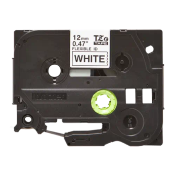 Banda laminata Original Brother Black on White, TZEFX231, pentru E105|E110|H100|H101|H105|H110|H111|P300|128|200|1000|1010|1090|1100|1120|1130|1160|1170|1180|1190|1200|1230|1280|1290|6100|7100|ST1150, 12mm, incl.TV 0 RON, 