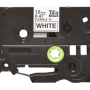 Banda laminata Original Brother Black on White, TZEFX231, pentru E105|E110|H100|H101|H105|H110|H111|P300|128|200|1000|1010|1090|1100|1120|1130|1160|1170|1180|1190|1200|1230|1280|1290|6100|7100|ST1150, 12mm, incl.TV 0 RON, 