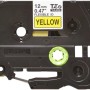 Banda laminata Original Brother Black on Yellow, TZEFX631, pentru E105|E110|H100|H101|H105|H110|H111|P300|128|200|1000|1010|1090|1100|1120|1130|1160|1170|1180|1190|1200|1230|1280|1290|6100|7100|ST1150, 12mm, incl.TV 0 RON, 
