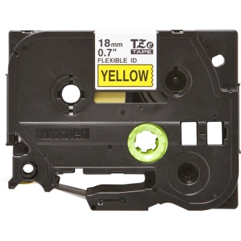 Banda laminata Original Brother Black on Yellow, TZEFX641, pentru D400|D450|E300|H300|18R|300|310|320|340|1300|1700|1750|1760|1800|1810|1830|1880|1890|1900|1910|1950|1960|2030|2040|2100|2110|ST5, 18mm, incl.TV 0 RON, 