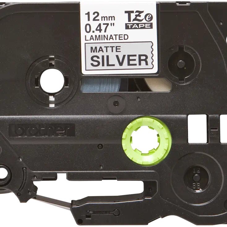 Banda laminata Original Brother Black on Silver, TZEM931, pentru E105|E110|H100|H101|H105|H110|H111|P300|128|200|1000|1010|1090|1100|1120|1130|1160|1170|1180|1190|1200|1230|1280|1290|6100|7100|ST1150, 12mm, incl.TV 0 RON, 