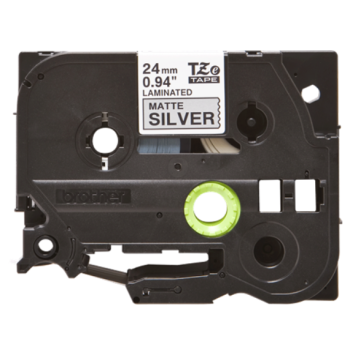 Banda laminata Original Brother Black on Silver, TZEM951, pentru D600|E500|E550|H500|P700|P710|P750|330|350|520|580|1400|1500|1600|1650|2200|2300|2310|2400|2430|2500|2600|2610|2700|2710|2730|2730|7500|7600, 24mm, incl.TV 0 RON, 