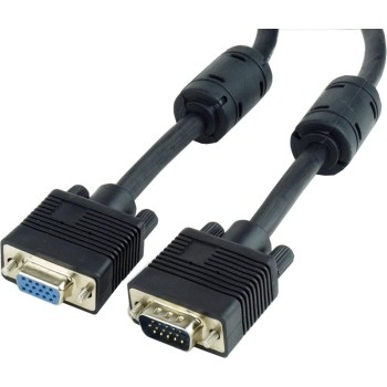 CABLU video GEMBIRD, adaptor VGA (T) la VGA (M), 3m, dublu ecranat, negru, 