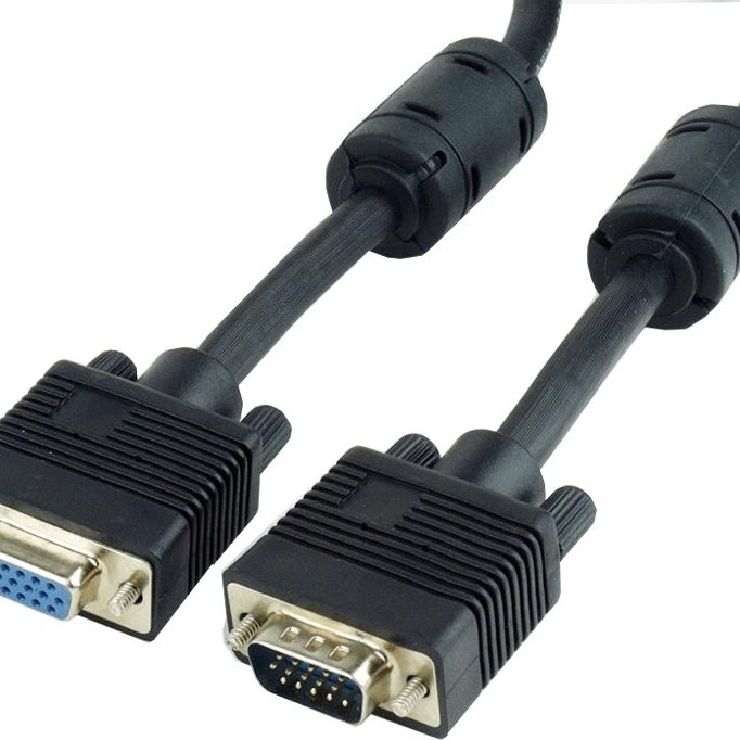 CABLU video GEMBIRD, adaptor VGA (T) la VGA (M), 3m, dublu ecranat, negru, 