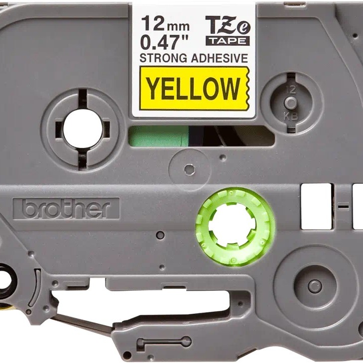 Banda laminata Original Brother Black on Yellow, TZS631, pentru E105|E110|H100|H101|H105|H110|H111|P300|128|200|1000|1010|1090|1100|1120|1130|1160|1170|1180|1190|1200|1230|1280|1290|6100|7100|ST1150, 12mm, incl.TV 0 RON, 