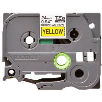 Banda laminata Original Brother Black on Yellow, TZE-S651, pentru D600|E500|E550|H500|P700|P710|P750|330|350|520|580|1400|1500|1600|1650|2200|2300|2310|2400|2430|2500|2600|2610|2700|2710|2730|2730|7500|7600, 24mm, incl.TV 0 RON, 