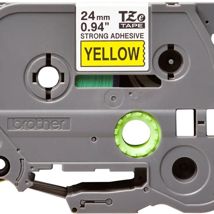 Banda laminata Original Brother Black on Yellow, TZE-S651, pentru D600|E500|E550|H500|P700|P710|P750|330|350|520|580|1400|1500|1600|1650|2200|2300|2310|2400|2430|2500|2600|2610|2700|2710|2730|2730|7500|7600, 24mm, incl.TV 0 RON, 