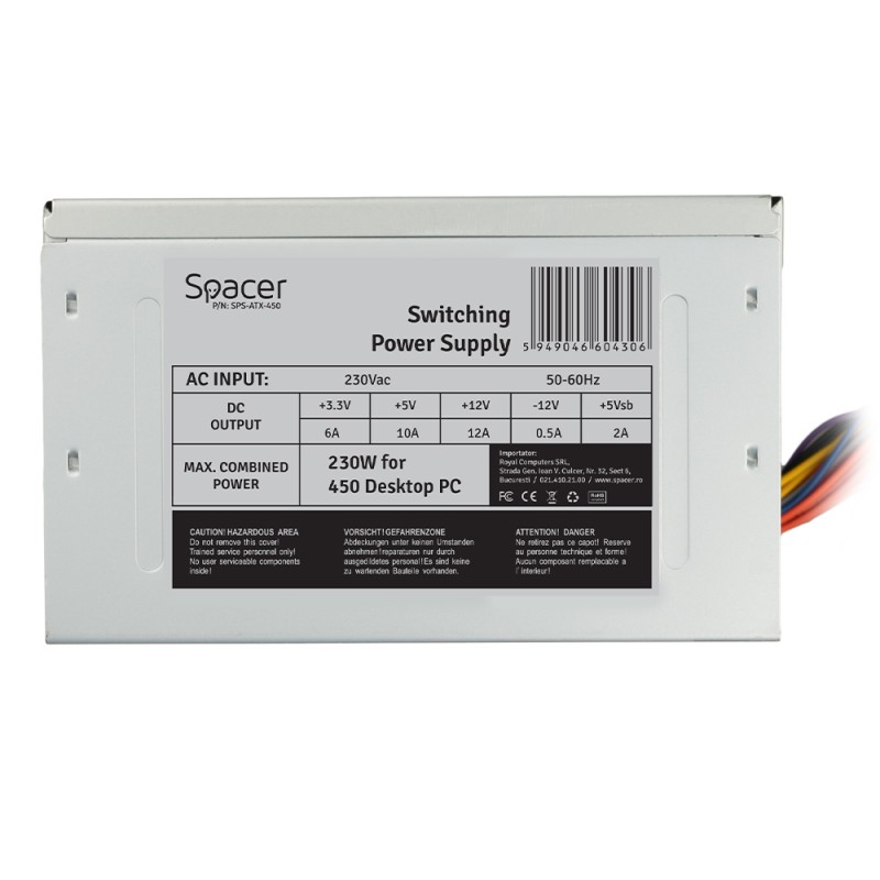 SURSA SPACER 450, 230W for 450 Desktop PC, 