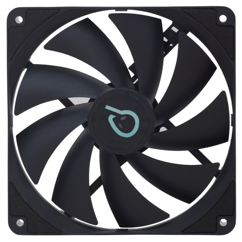 VENTILATOR SPACER PC 140x140x25 mm, Hydraulic Bearing, 67.6CFM, conector 3-pin, no LED,  black 
