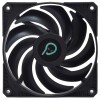 VENTILATOR SPACER PC 120x120x25 mm, Hydraulic Bearing, 45CFM, conector 3-pin, no LED,  black 