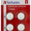 BATERIE VERBATIM, butoni (CR2025), 3V litiu, 4 buc., 