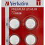 BATERIE VERBATIM, butoni (CR2025), 3V litiu, 4 buc., 