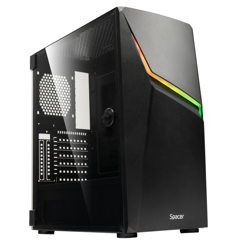 CARCASA  SPACER - gaming, Middle Tower, ATX, 