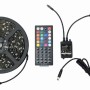 BANDA LED GEMBIRD, RGB diferite culori, 280lm, 17W, 150 x LED, banda 5m, telecomanda, rezistenta la stropi IP65, cablu 1.5m, 