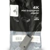 ADAPTOR video GEMBIRD, Mini-DisplayPort (T) la DisplayPort (M), rezolutie maxima 4K (3840 x 2160) la 30Hz, black, 