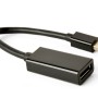 ADAPTOR video GEMBIRD, Mini-DisplayPort (T) la DisplayPort (M), rezolutie maxima 4K (3840 x 2160) la 30Hz, black, 