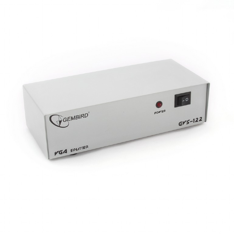 SPLITTER video GEMBIRD, split 2 monitoare la 1 PC, conector 1: VGA (M); conector 2: VGA (M) x 2, 