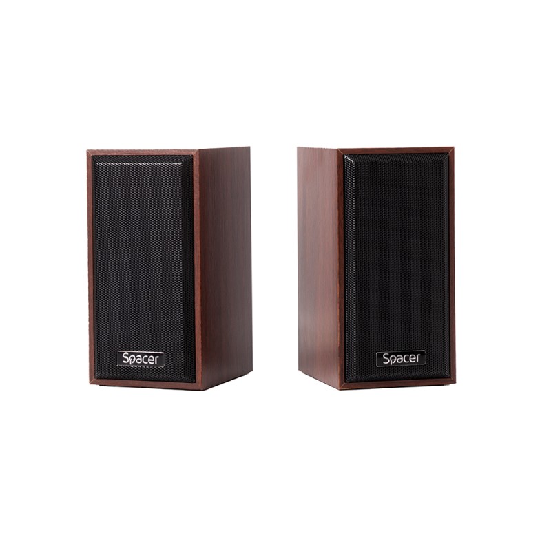 BOXE SPACER 2.0, RMS:  6W (2 x 3W), control volum, USB power, wooden, 
