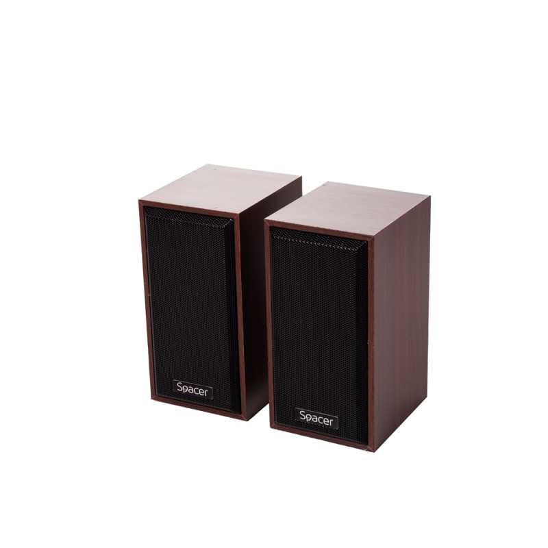 BOXE SPACER 2.0, RMS:  6W (2 x 3W), control volum, USB power, wooden, 