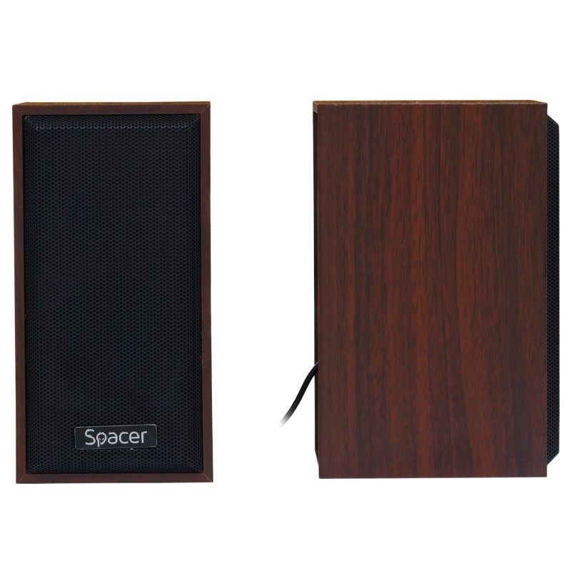 BOXE SPACER 2.0, RMS:  6W (2 x 3W), control volum, USB power, wooden, 