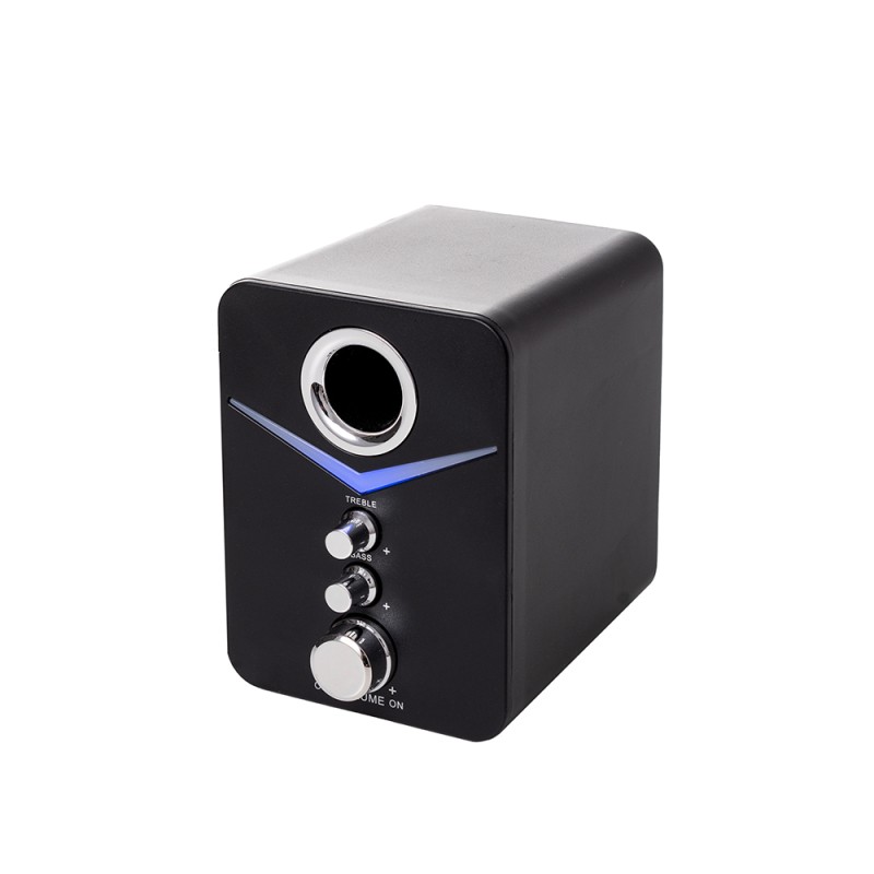 BOXE SPACER Gaming 2.1, RMS: 11W (2 x 3W + 5W), control volum, bass, treble,  3 x LED, USB power, black, 43502139 