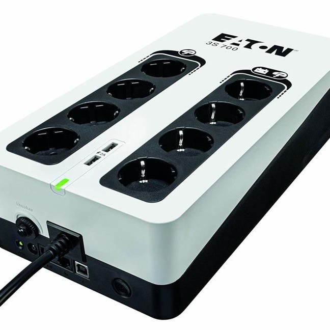 UPS Eaton, Offline, Tower, 420 W, fara AVR, Schuko x 8, LED, back-up 1 - 10 min. 