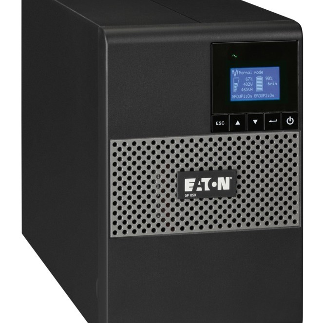 UPS Eaton, Line int., Tower, 1100 W, fara AVR, IEC x 8, display LCD, back-up 11 - 20 min. 