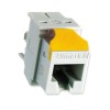 Nexans Clips galben Keystone pentru conectori Evo Snap in LANmark,24 buc, Nu se potriveste cu conectori cat7 GG45 si conectori cat5e Essential, Ptr grosime perete 2-2,5mm, inaltime 19.7mm 