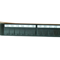 Nexans Patch Panel neechipat Modular unghiular Cat 5, 6, 6A, 7, 7A, Cupru 24 Snap-in LANmark Negru, 