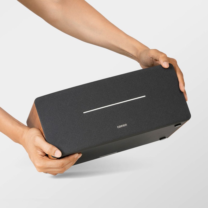 BOXE EDIFIER desktop bluetooth, RMS: 70W (2 x 20W, 2 x 15W), Bluetooth 5.0, RCA, AUX, Line-Out, brown, 