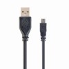 CABLU alimentare si date GEMBIRD, pt. smartphone, USB 2.0 (T) la Mini-USB 2.0 (T), 30cm, conectori auriti, negru, 