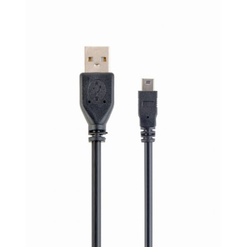 CABLU alimentare si date GEMBIRD, pt. smartphone, USB 2.0 (T) la Mini-USB 2.0 (T), 30cm, conectori auriti, negru, 