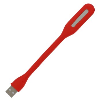 LAMPA LED USB pentru notebook, SPACER, red, 
