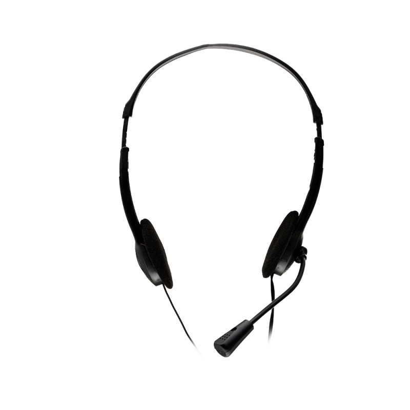 CASTI  Spacer, cu fir, standard, utilizare multimedia, call center, microfon pe brat, conectare prin Jack 3.5 mm x 2, negru, 