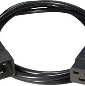 CABLU alimentare GEMBIRD prelungitor, 1.5m, intrare C20, iesire C19, 16A, bulk, black, 