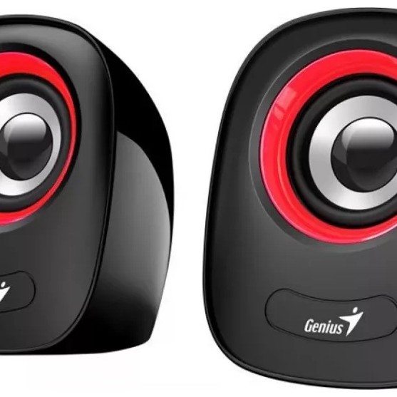 BOXE GENIUS 2.0, RMS:  6W (2 x 3W), USB power, red, 