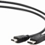 CABLU video GEMBIRD, adaptor DisplayPort (T) la HDMI (T), 1.8m, negru, 