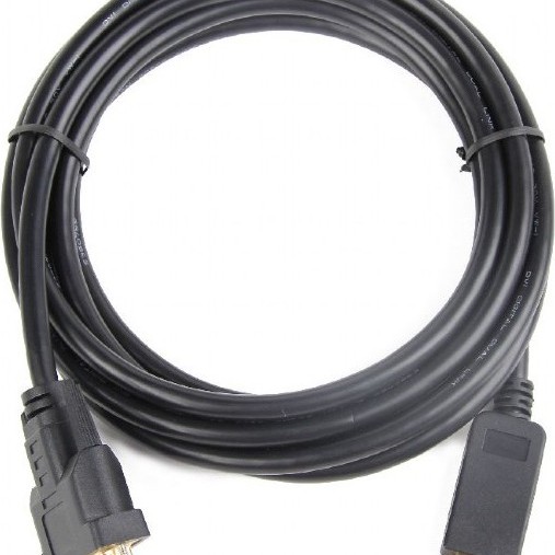 CABLU video GEMBIRD, adaptor DisplayPort (T) la DVI-D DL (T), 1m, rezolutie maxima Full HD (1920 x 1080) la 60Hz, negru, 