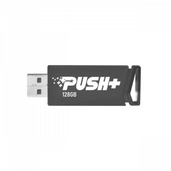 MEMORIE USB 3.2 PATRIOT PUSH+, 128 GB, profil mic, negru, 