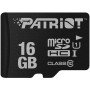 CARD MicroSD PATRIOT, 16 GB, MicroSDHC, clasa 10, standard UHS-I U1, 
