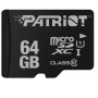 CARD MicroSD PATRIOT, 64 GB, MicroSDXC, clasa 10, standard UHS-I U1, 