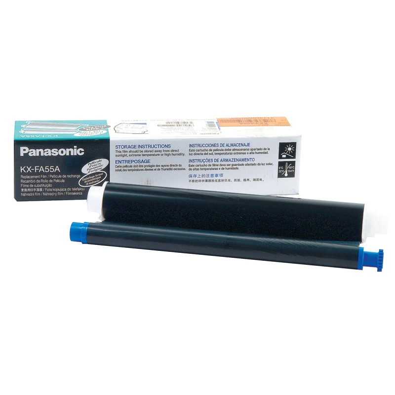 Film TTR  Original Panasonic Black, KX-FA55A-E, pentru KX-FP80|KX-FP81|KX-FP82|KX-FP85|KX-FP86|KX-FP88|KX-FM89|KX-FM90|KX-FPC91|KX-FPC95|KX-FP151|KX-FP152|KX-FP153|KX-FP155|KX-FP158, 140, incl.TV 0 RON, 