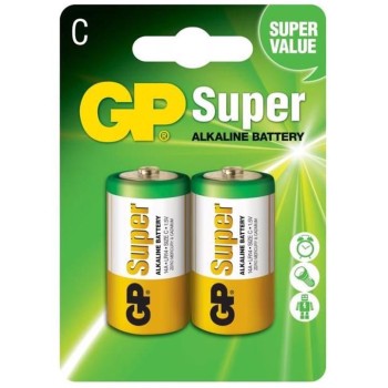 Baterie GP Batteries, Super Alcalina C (LR14) 1.5V alcalina, blister 2 buc. 